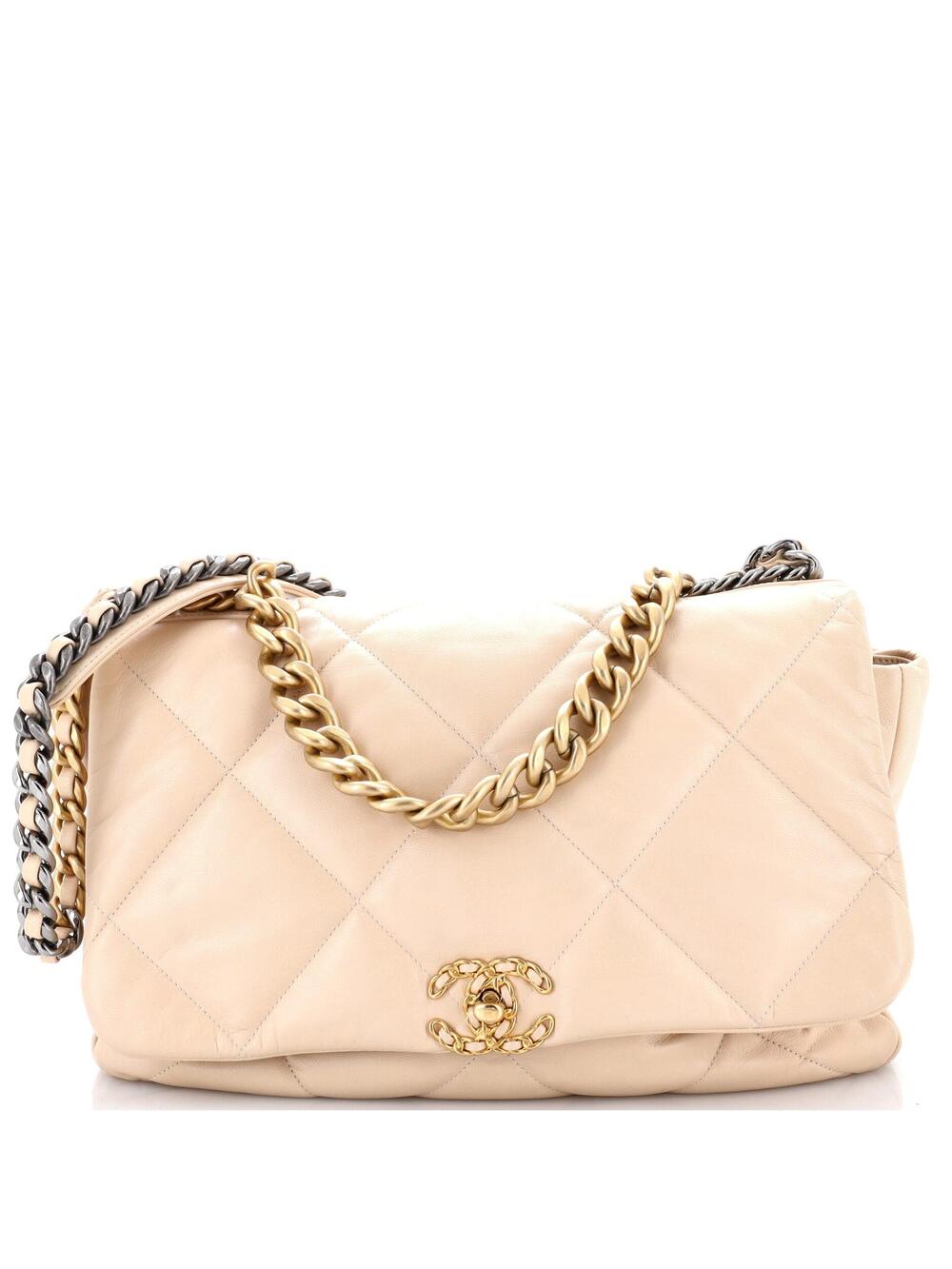 Chanel 19 Flap Bag Quilted Leather Maxi #301702C46B